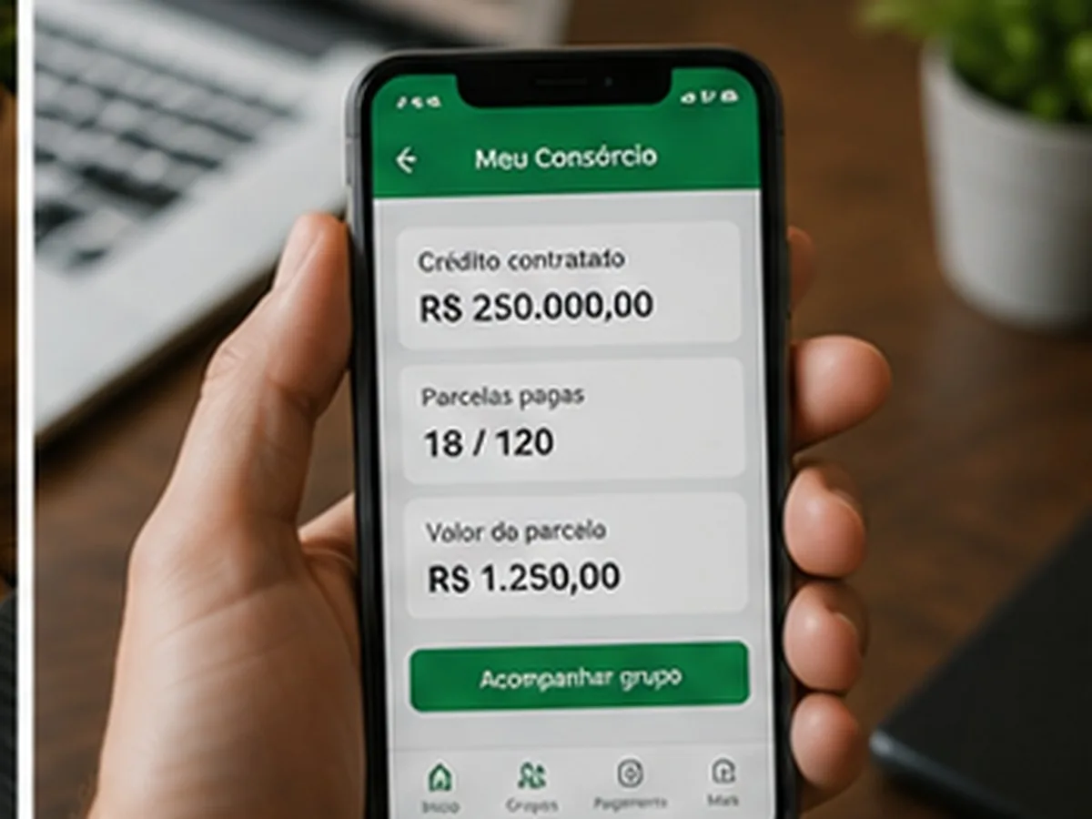 Acompanhamento do consórcio: Consórcio Itaú, em Cascavel no Paraná